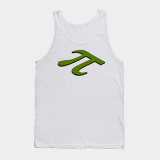 3d map in the shape of the pi symbol. Tank Top